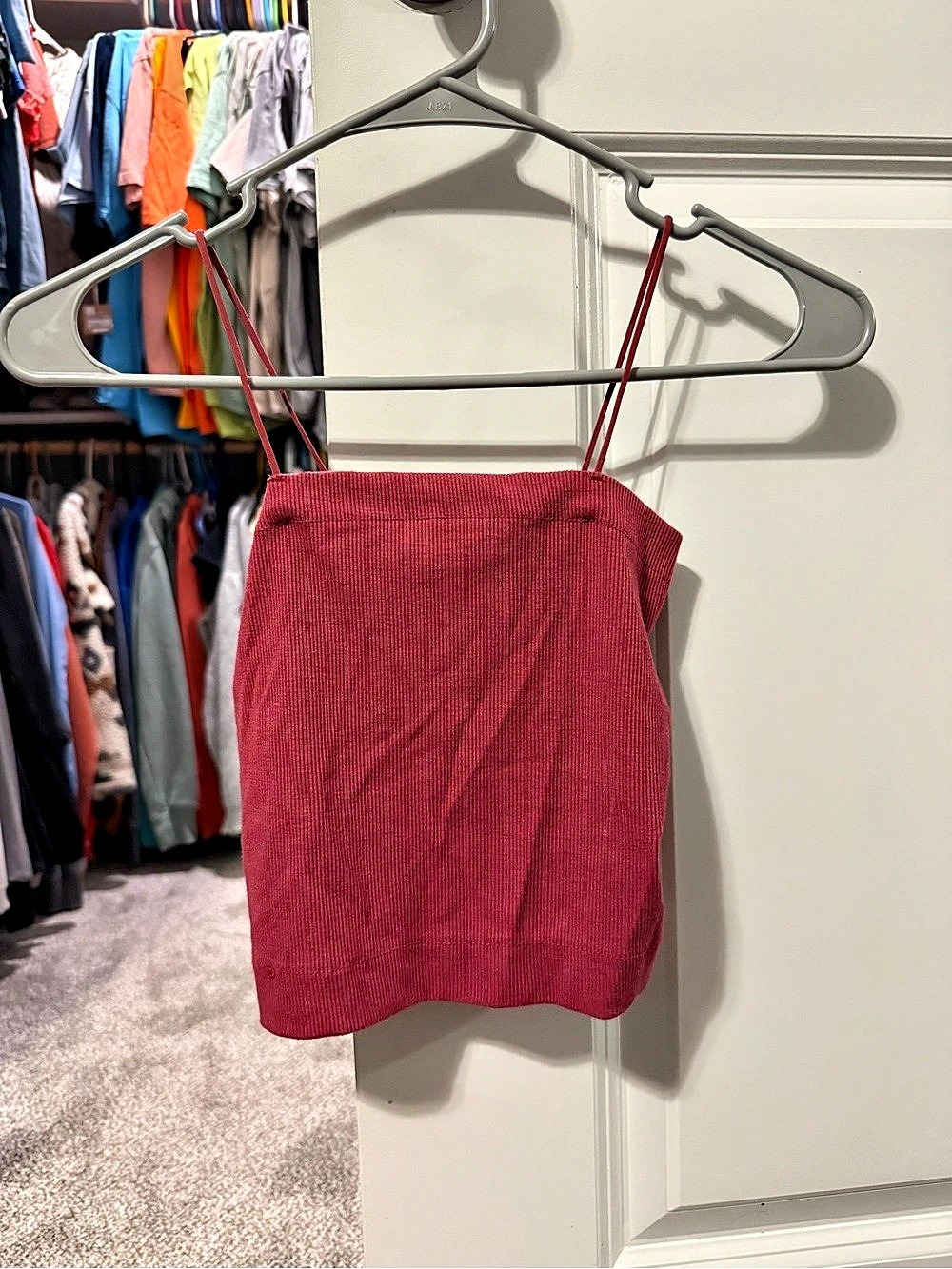 American Eagle Ribbed Mini Dress in Red Size XS Like New